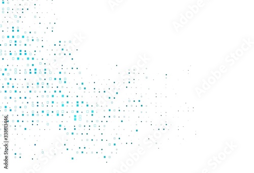 Light BLUE vector template with square style. © Dmitry