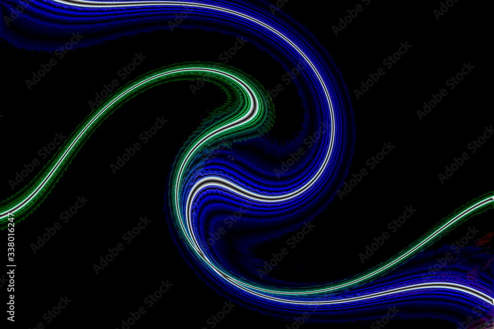 Blaue und grüne Linie Blaue und grüne Linie
