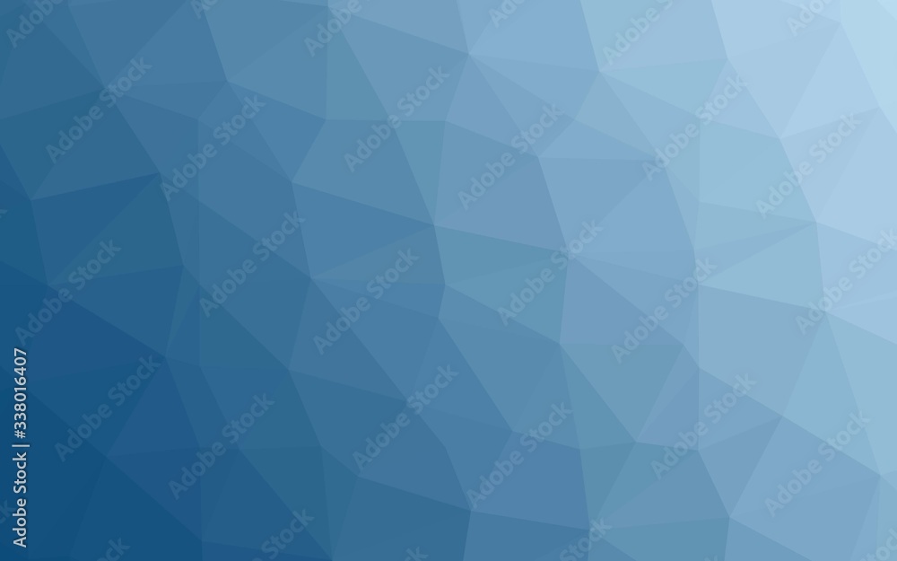 Light BLUE vector polygonal background. Geometric illustration in Origami style with gradient. Brand new design for your business.