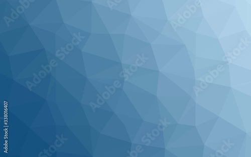 Light BLUE vector polygonal background. Geometric illustration in Origami style with gradient. Brand new design for your business.