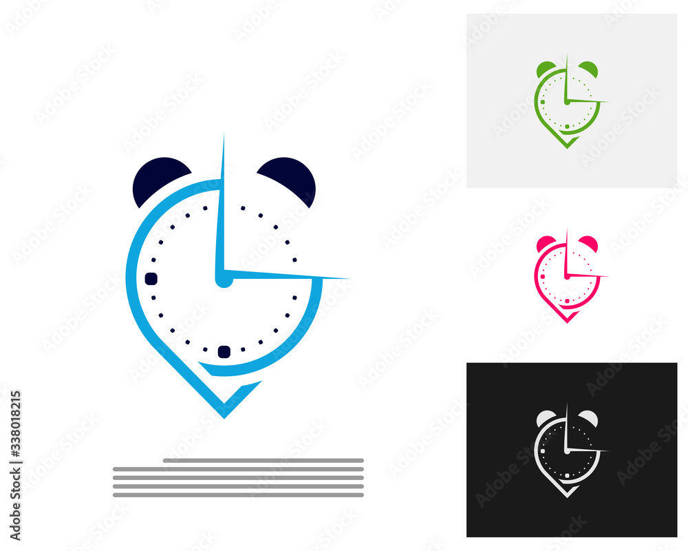 Clock Point logo design concept vector. Time management Point logo template. Concept icon isolated on white background. Vector symbol. Clock Point logo design concept vector. Time management Point logo template. Concept icon isolated on white background. Vector symbol.