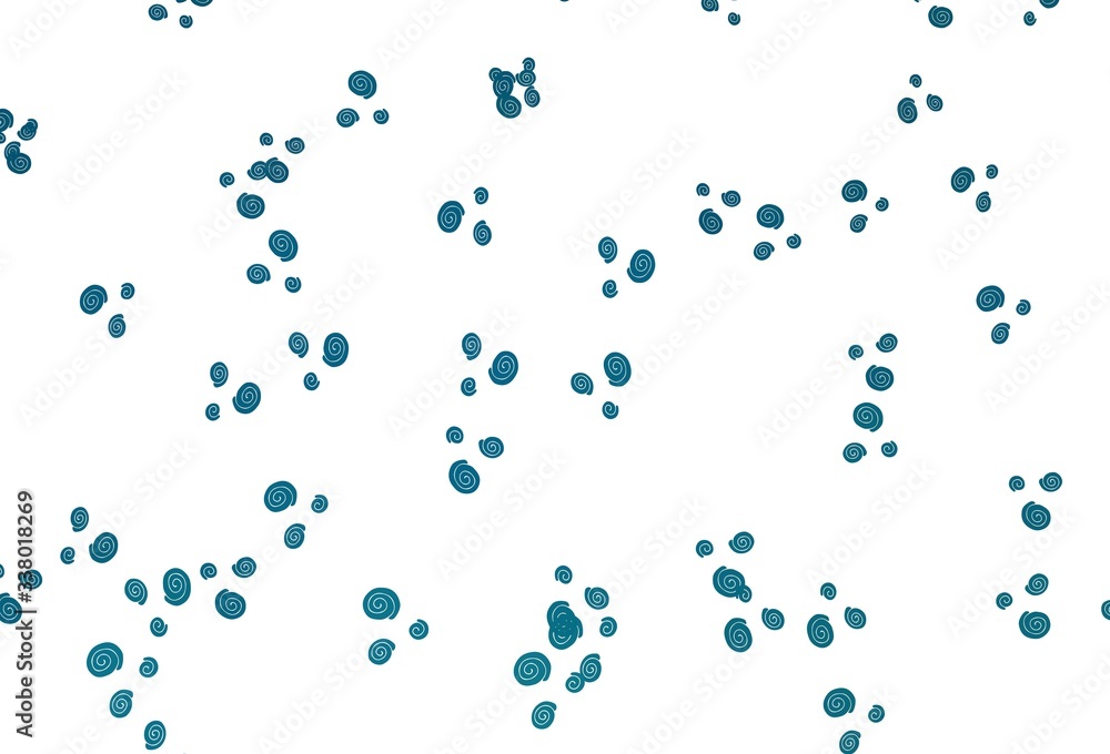 Light BLUE vector background with curved circles. Light BLUE vector background with curved circles.