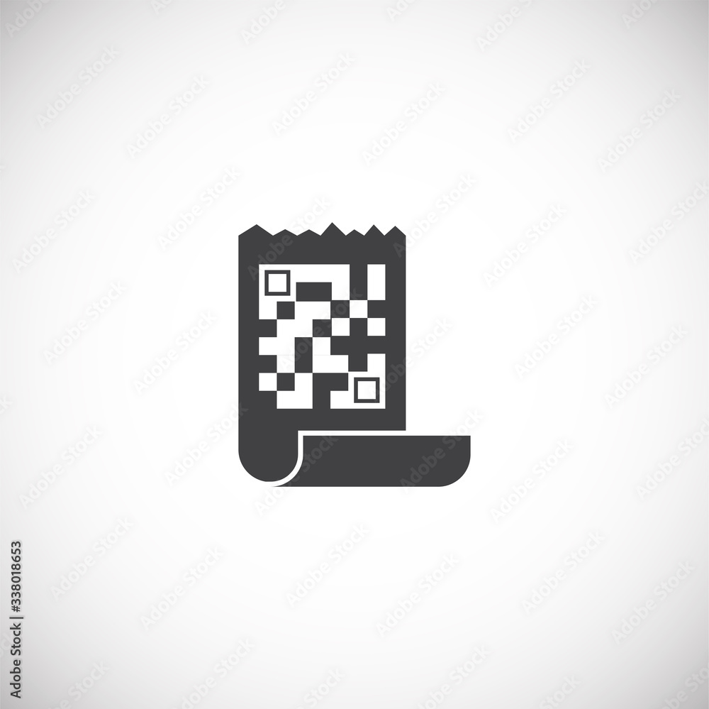 Barcode related icon on background for graphic and web design. Creative illustration concept symbol for web or mobile app Barcode related icon on background for graphic and web design. Creative illustration concept symbol for web or mobile app