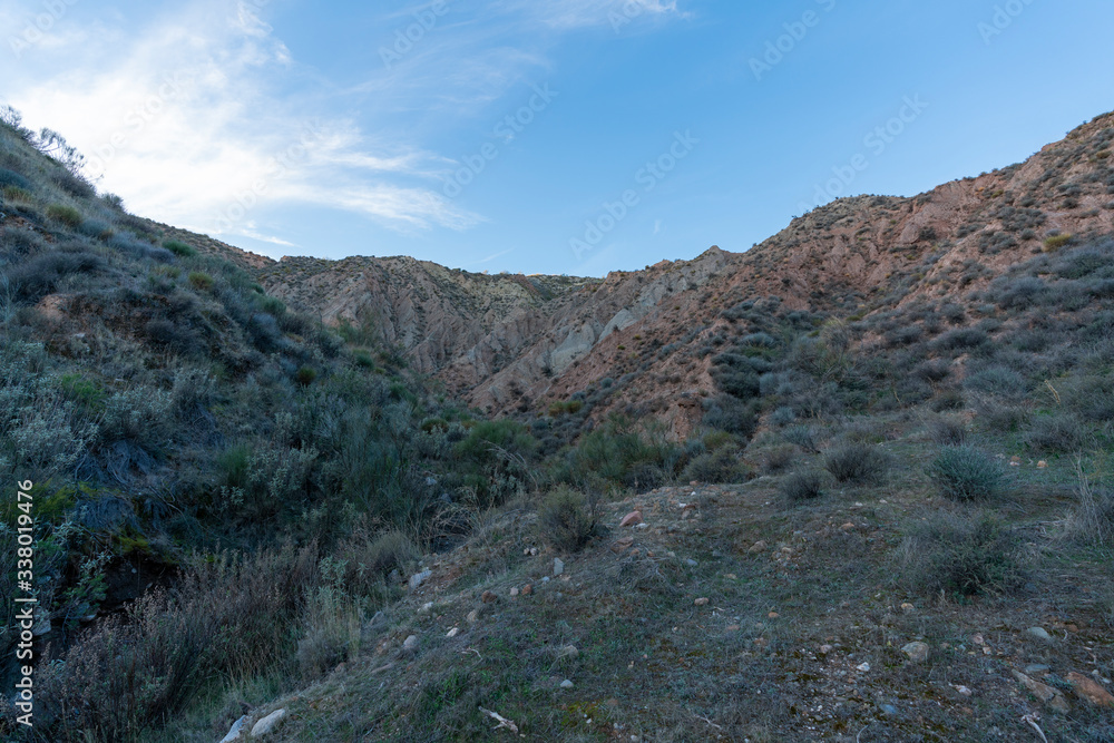 Steep landscape in Los Picachos in Spain