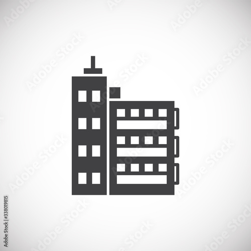 Estate related icon on background for graphic and web design. Creative illustration concept symbol for web or mobile app