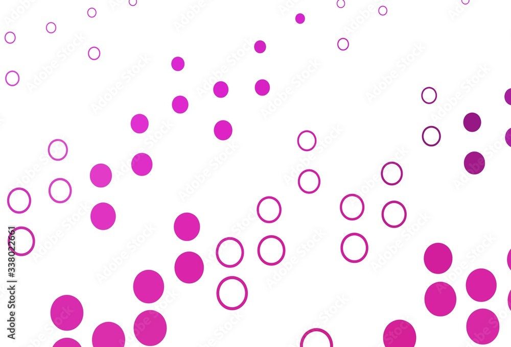 Light Pink vector layout with circle shapes. Light Pink vector layout with circle shapes.