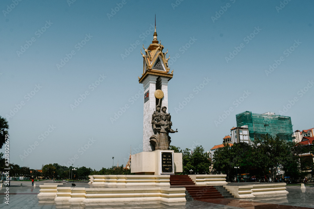 Fototapeta premium Cambodia Vietnam Friendship Monument in Phnom Penh