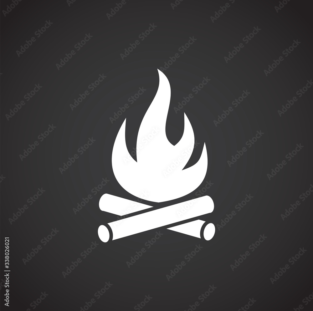 Fire related icon on background for graphic and web design. Creative illustration concept symbol for web or mobile app Fire related icon on background for graphic and web design. Creative illustration concept symbol for web or mobile app