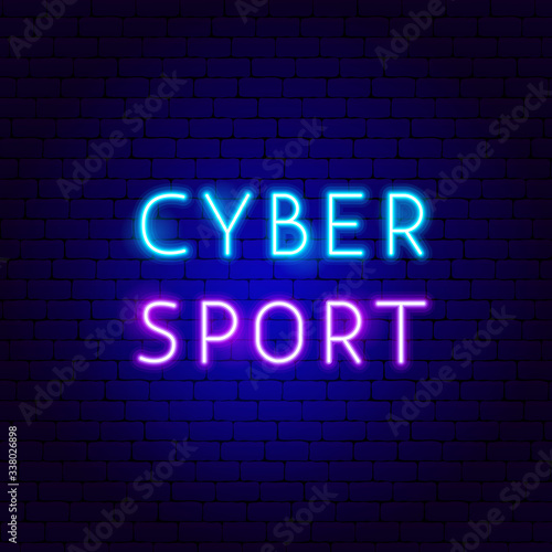 Cyber Sport Neon Text