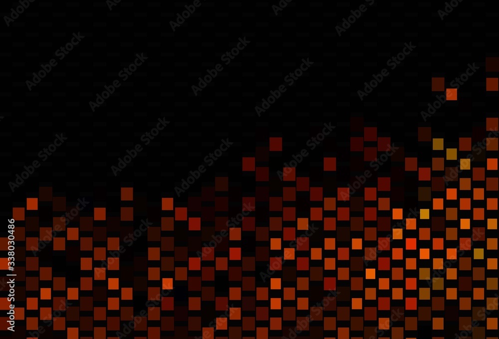 Dark Orange vector texture with rectangular style.