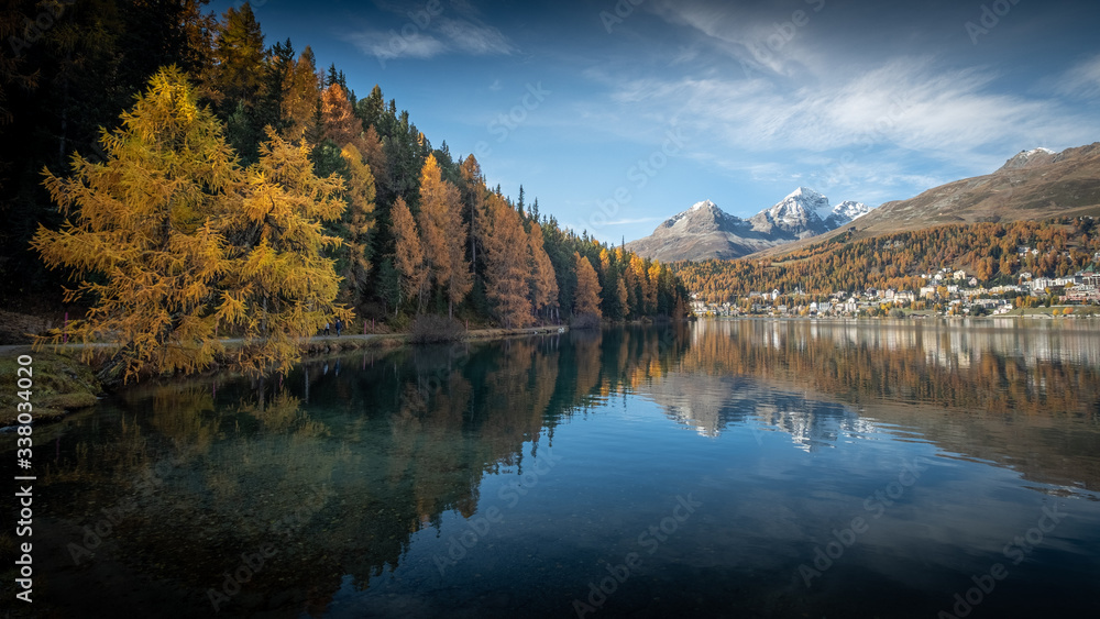 Herbststimmung am St. Moritzer See im Engadin