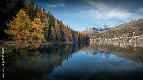 Herbststimmung am St. Moritzer See im Engadin
