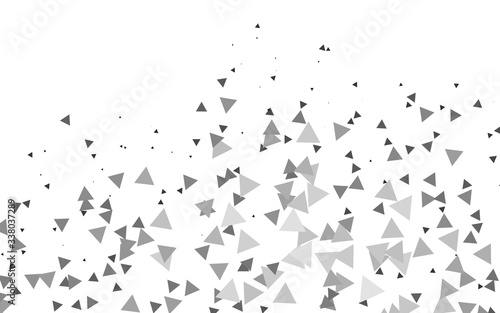 Light Silver  Gray vector layout with lines  triangles. Illustration with set of colorful triangles. Template for wallpapers.