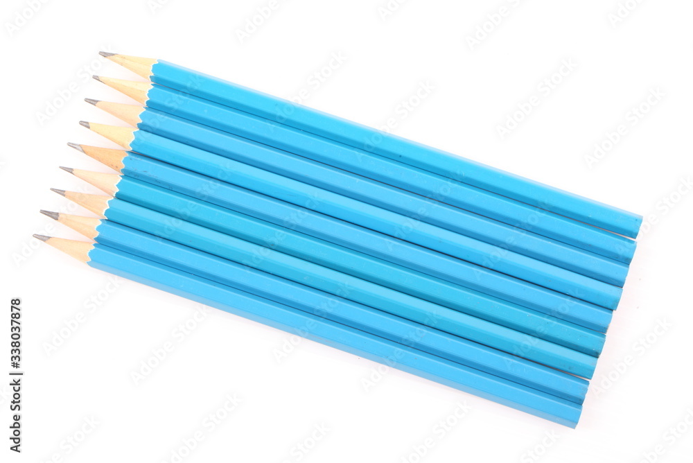 Blue Pencil isolated on white background Blue Pencil isolated on white background