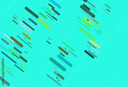 Light Blue  Yellow vector template with repeated sticks.