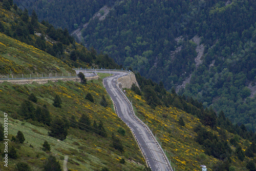 Hairpin bend in Andorra