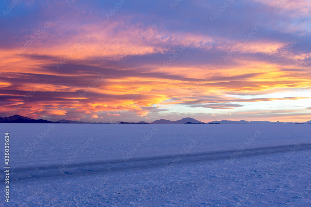 Uyuni salt marsh in Bolivia beautiful views sunsets and sunrises