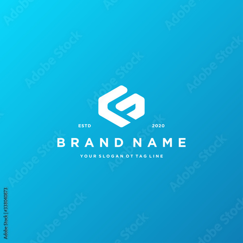 letter GF logo design vector