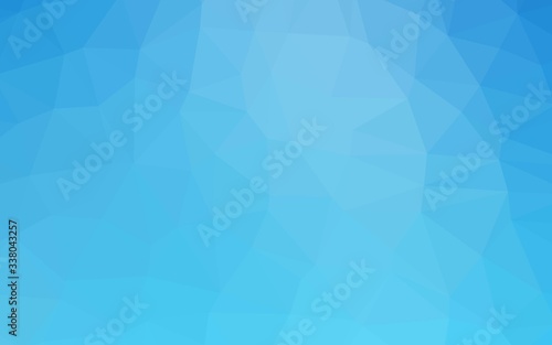 Light BLUE vector abstract polygonal cover. Geometric illustration in Origami style with gradient. Brand new design for your business.