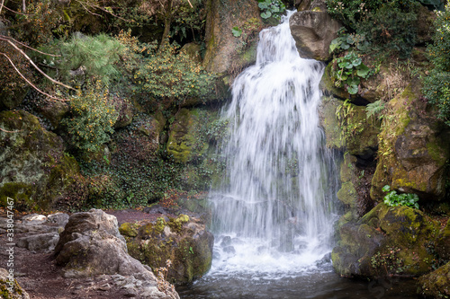 A small waterfall from a trip to Jeju Island, South Korea.