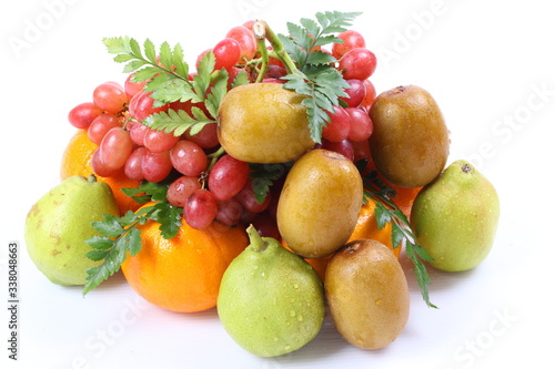 Healthy fruit isolated on white background