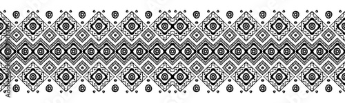 Ikat seamless pattern. Tribal art print. Chevron