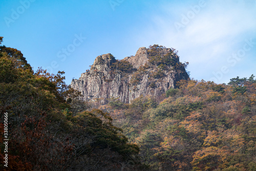 Top of Naejangsan Mountain in autumn, south Korea
