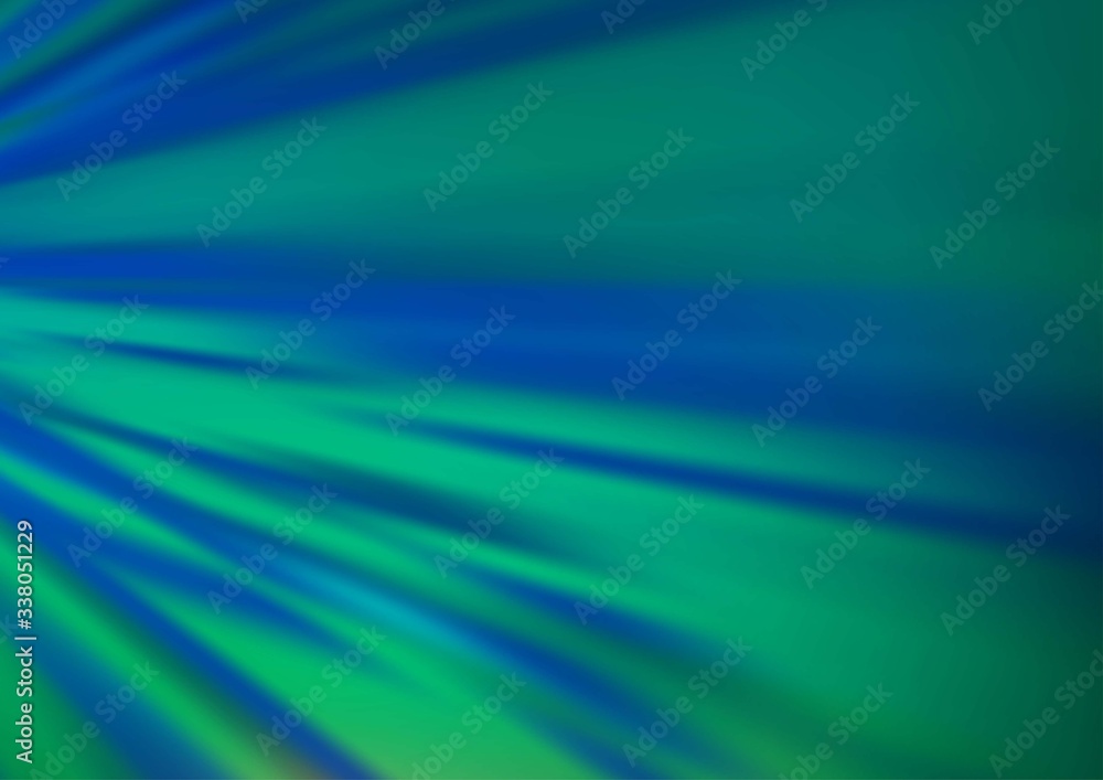 Fototapeta premium Light BLUE vector pattern with narrow lines. Decorative shining illustration with lines on abstract template. Pattern for business booklets, leaflets.