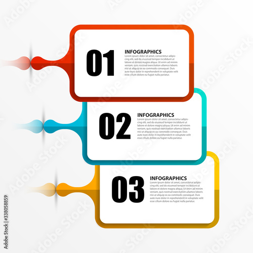 Infographic design template. Creative concept with 3 steps