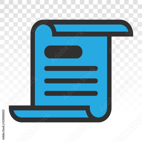 newspaper latest vector flat icon on a transparent background.