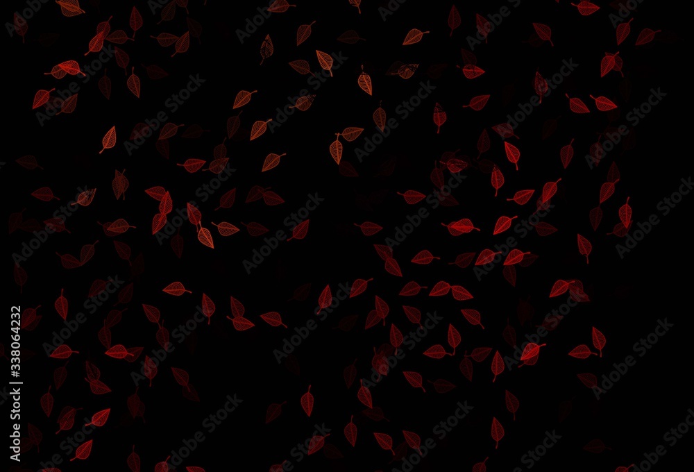 Dark Red vector doodle texture.