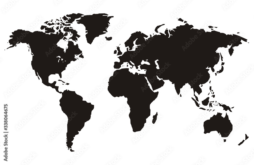 World Map in various designs