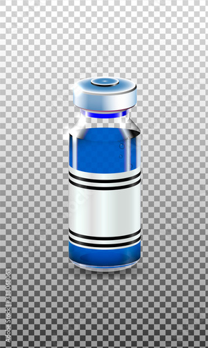 A bottle or flask containing a vaccine against.