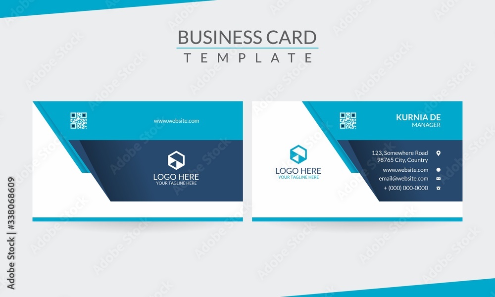 Geometric Office Business Card Mockup Geometric Office Business Card Mockup