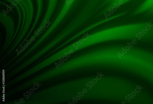 Light Green vector template with lines, ovals.