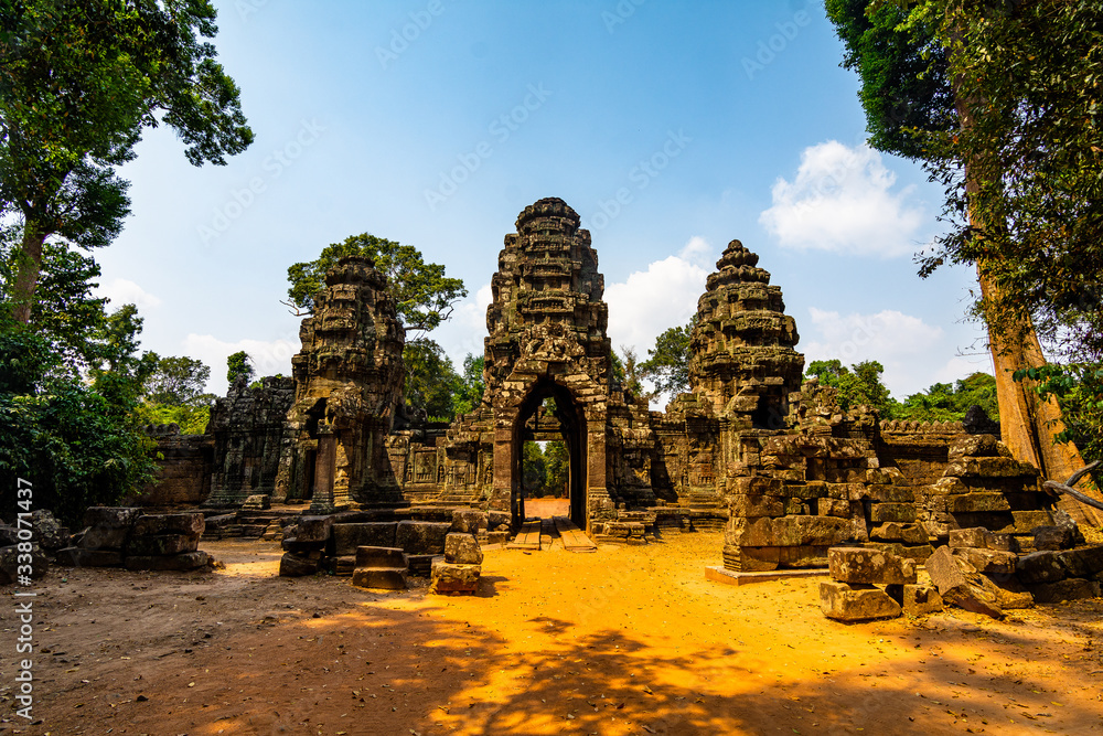 Naklejka premium Tempelanlage bei Siam Reap Kambodscha