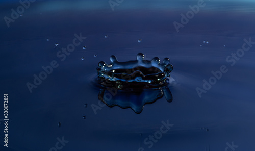 Water Drop Splash Ring on a Calm Surface