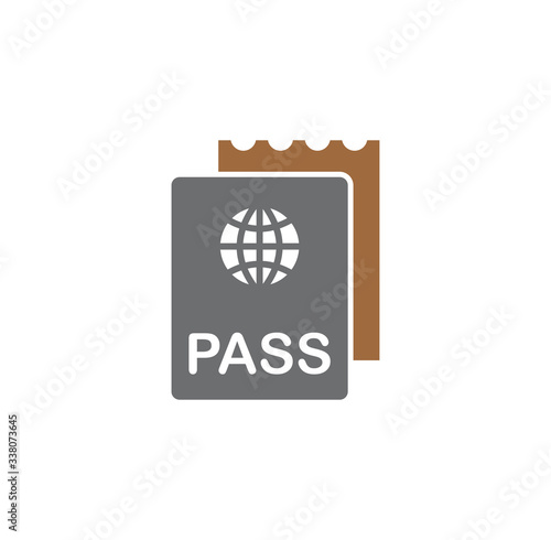 Travel erelated icon on background for graphic and web design. Creative illustration concept symbol for web or mobile app