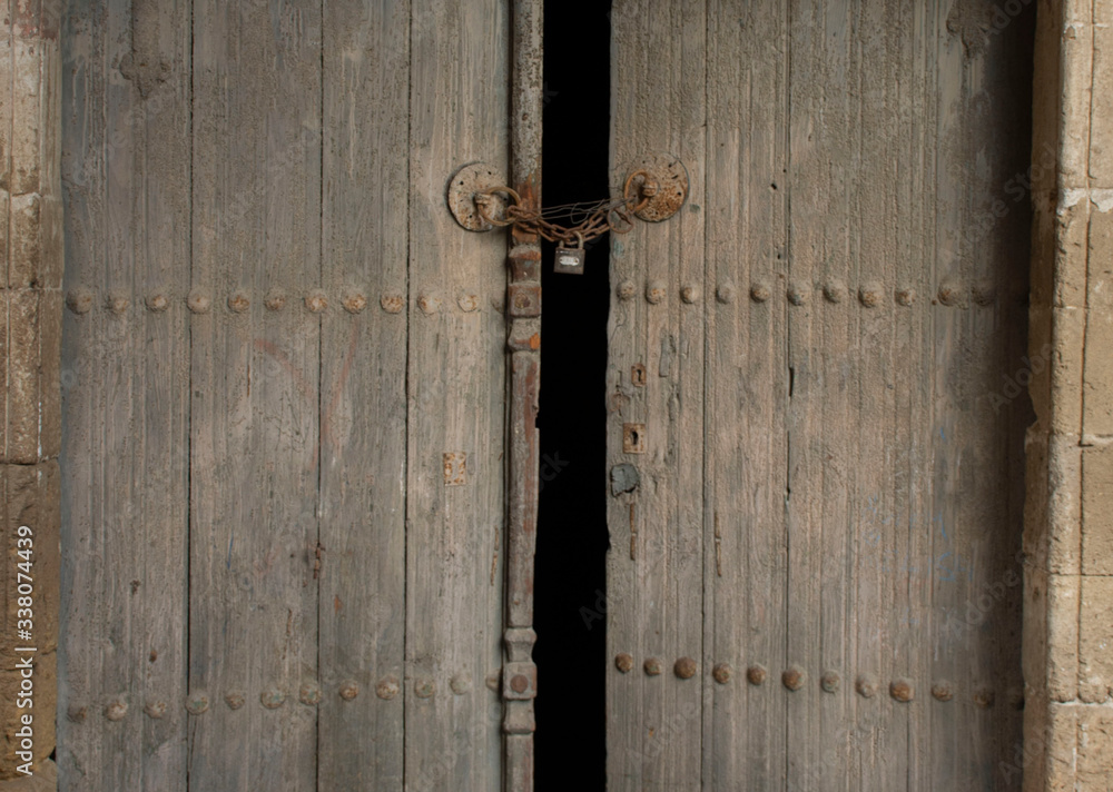 old rusted lock on a door old rusted lock on a door