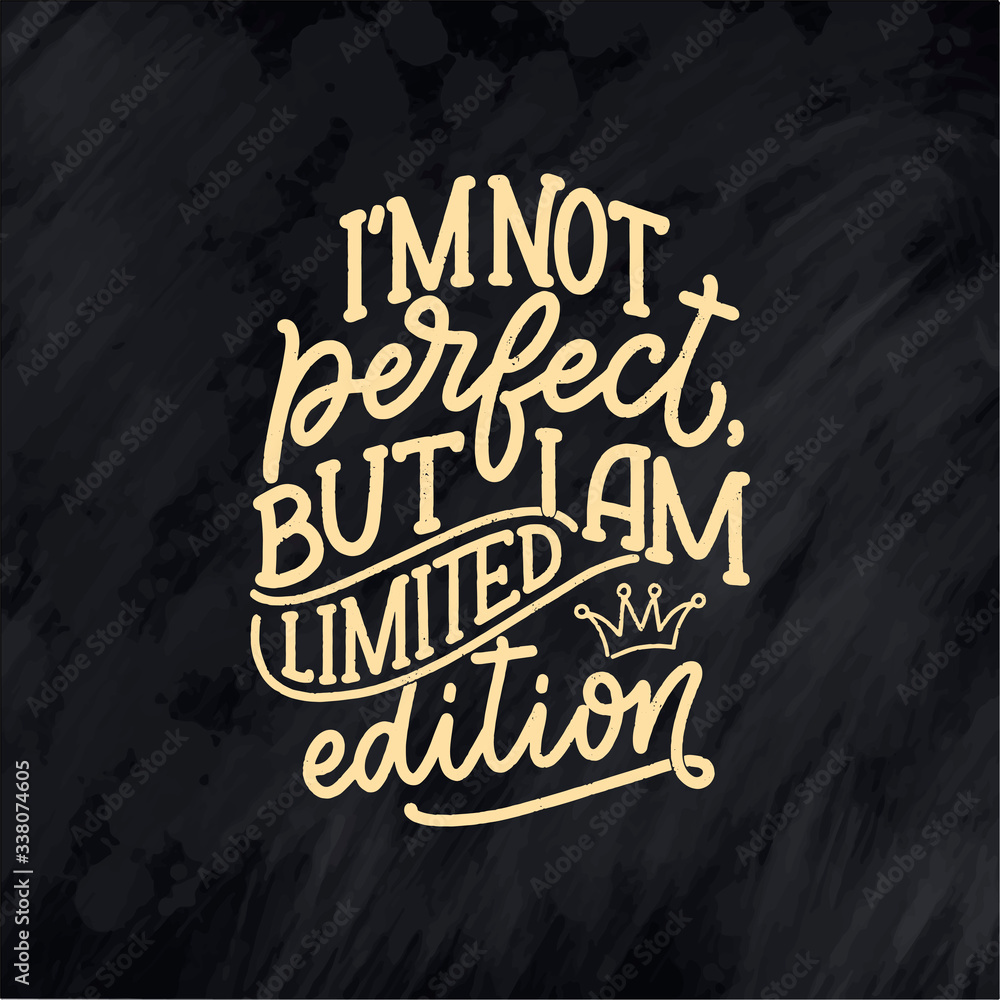 Obraz premium Funny hand drawn lettering. Cool phrase for print and poster design. Inspirational feminism slogan. Girl power quote. Greeting card template. Vector