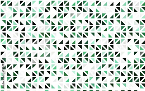 Light Green vector seamless pattern in polygonal style. Glitter abstract illustration with triangular shapes. Pattern for design of fabric  wallpapers.