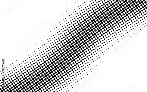 Abstract halftone dots background  halftone dots pattern  modern stylish texture  black and white vector illustration.