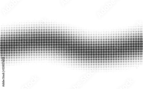 Abstract halftone dots background, halftone dots pattern, modern stylish texture, black and white vector illustration.