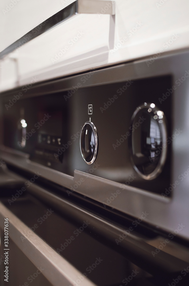 Built-in appliances, close-up. The concept of modern cuisine. Built-in appliances, close-up. The concept of modern cuisine.