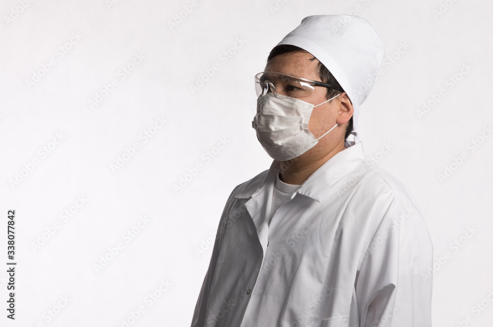 Portrait of a male doctor Kazakh Portrait of a male doctor Kazakh