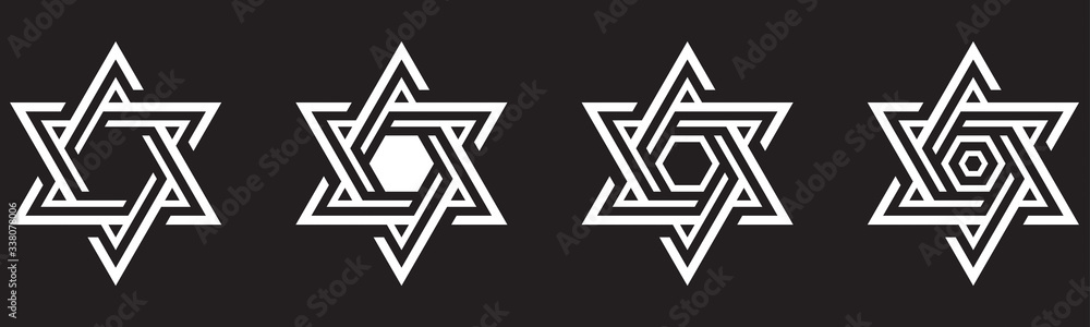 ÉTOILE STYLISÉE BLANCHE