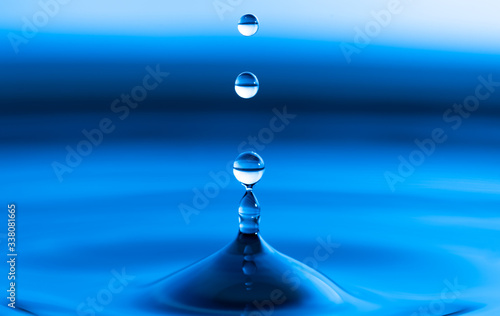 Water Droplets on a Calm Surface