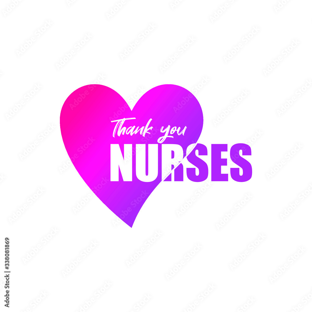 Thank Nurses Vector Template Design Illustration Thank Nurses Vector Template Design Illustration