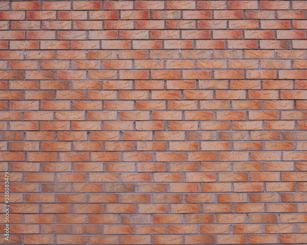 Obraz premium Red burned brick wall background