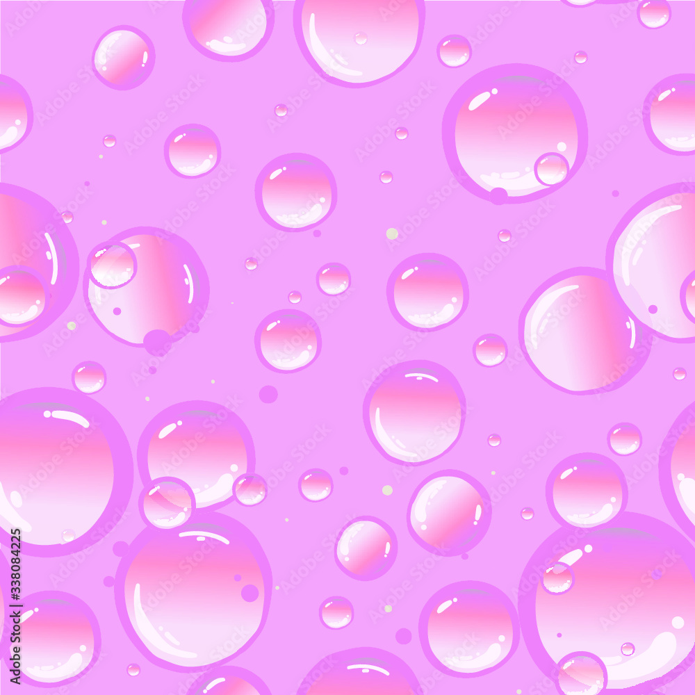 Hand drawn pink bubble gum seamless pattern. Sweet candy background. Vector illustration Hand drawn pink bubble gum seamless pattern. Sweet candy background. Vector illustration